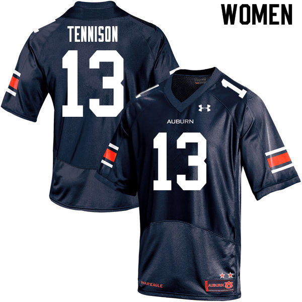 Women's Auburn Tigers #13 Ladarius Tennison Navy 2020 College Stitched Football Jersey